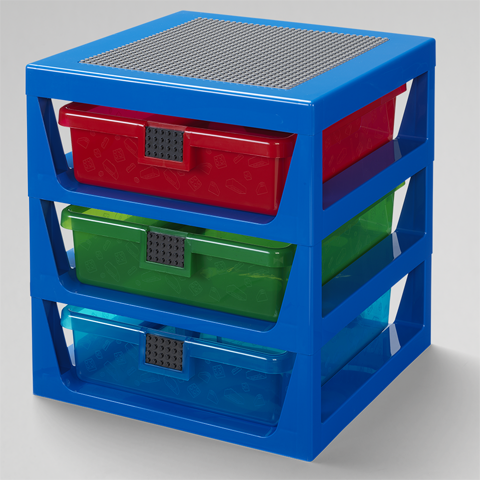 Lego®: 3- delni shranjevalni predalnik - Modra (40950002)