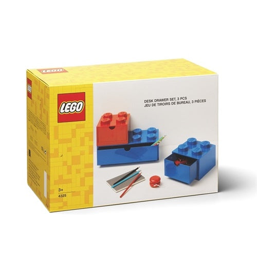 Lego: Škatla za shranjevanje, 3 predali, rdeča/modra (43250800)