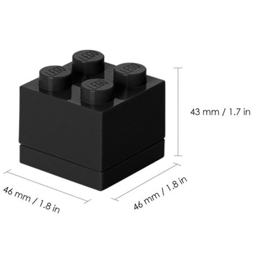 Lego: Škatla za shranjevanje z gradnikom 4, črna (40111733)