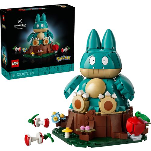 Lego bricks Lego Pokémon Munchlax, 757 pieces, for adults, plastic, from 18 years (72150)