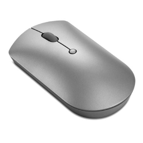Brezžična optična miška Lenovo 600 Bluetooth Silent Mouse, Bluetooth 5.0, tiho delovanje, sive barve