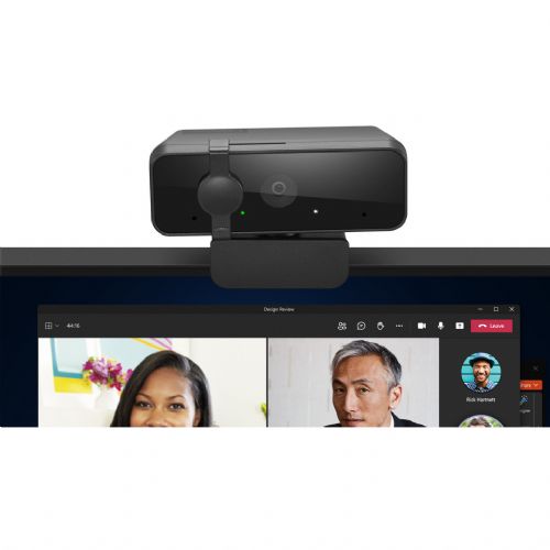 WEB kamera Lenovo Essential Full HD 1920 x 1080, vgrajen mikrofon, USB 2.0, zaslon za zasebnost, 30 fps