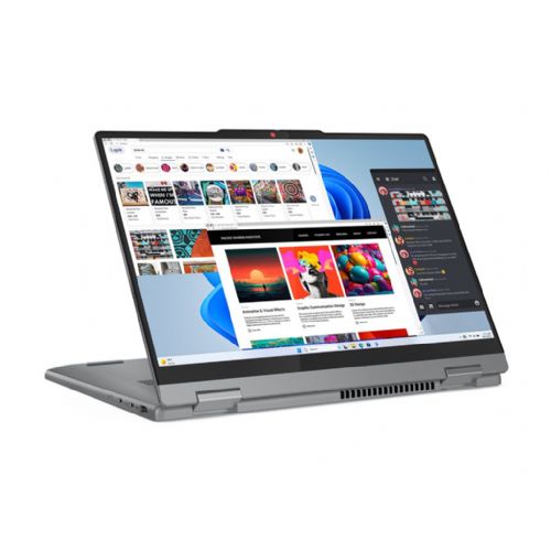 Prenosnik Lenovo IdeaPad 5 2-in-1 i5-13420H/16GB/SSD 512GB NVMe/35,56 cm (14") WUXGA OLED MT/UMA/Win11Home, Luna Grey (83KX003PSC)