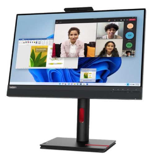 Monitor Lenovo ThinkCentre Tiny-in-One 24 Gen 5 60,45 cm (23,8"), 1920x1080 (FHD), IPS, 250cd/m2, 16:9, Touch 60Hz 4ms HDMI DP zvočnik črn