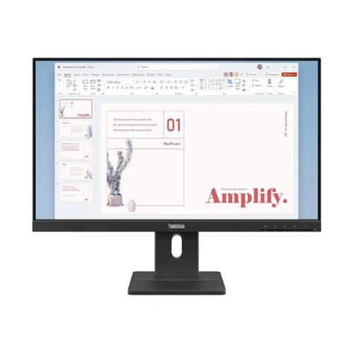 Monitor Lenovo ThinkVision E24-40 23.8" 60,45cm IPS 16:9 1920x1080 100Hz 250cd/m2 1300:1 4ms 1xHDMI 1.4 1xDP 1.2 1xVGA 99 sRGB 2Wx2