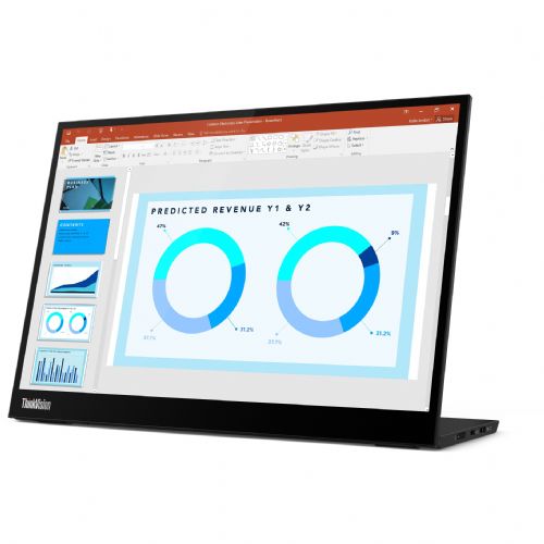 Monitor Lenovo ThinkVision M14d 35,6 cm (14"), 2240 x 1400 (2,2K), IPS, 375 cd/m2, USB-C, 60Hz,