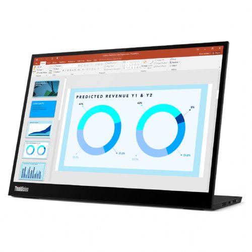 Monitor Lenovo ThinkVision M14d 35,6 cm (14"), 2240 x 1400 (2,2K), IPS, 375 cd/m2, USB-C, 60Hz,