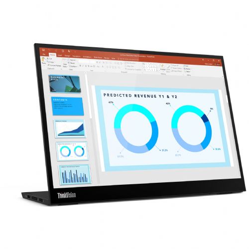 Monitor Lenovo ThinkVision M14d 35,6 cm (14"), 2240 x 1400 (2,2K), IPS, 375 cd/m2, USB-C, 60Hz,