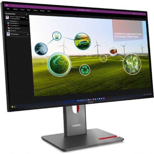 Monitor Lenovo ThinkVision P27Q-40 68,58 cm 68,6 cm (27"), 2560 x 1440 (QHD), IPS 120 Hz Daisy Chain KVM/eKVM USB-C Najbolje prodajan
