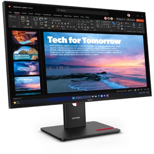 Monitor Lenovo ThinkVision T27QD-40 27"IPS 16:9 2560x1440 120Hz 350cd/m2 1500:1 4ms 1xHDMI 2.1 1xDP 1.4 1xDP Out USB HUB 1xRJ45
