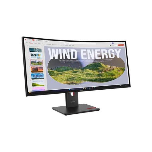 Monitor Lenovo ThinkVision T34WD-40 86,36 cm (34,0"), LED 21:9 3440x1440 300 cd/m2 4ms 3M:1 1xUSB-C 1xHDMI 1xDP 3000:1 48 Hz 99 sRGB black 3Y