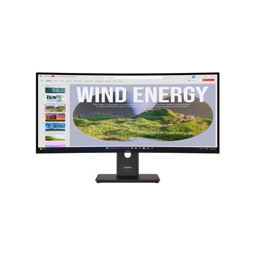 Monitor Lenovo ThinkVision T34WD-40 86,36 cm (34,0"), LED 21:9 3440x1440 300 cd/m2 4ms 3M:1 1xUSB-C 1xHDMI 1xDP 3000:1 48 Hz 99 sRGB black 3Y
