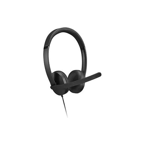 Slušalke Lenovo USB-A 2. generacije z mikrofonom, naglavni trak, zložljive, črne, žično povezovanje