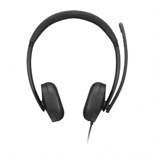 Lenovo 5000 Teams Headset, wired, USB-C, binaural, noise-canceling microphone, Teams button