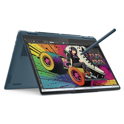 Prenosni računalnik Lenovo Yoga 7 2-v-1 Ryzen AI 5-340, 16GB RAM, 512GB SSD, 14" OLED WUXGA zaslon na dotik, DE, Windows 11 Home