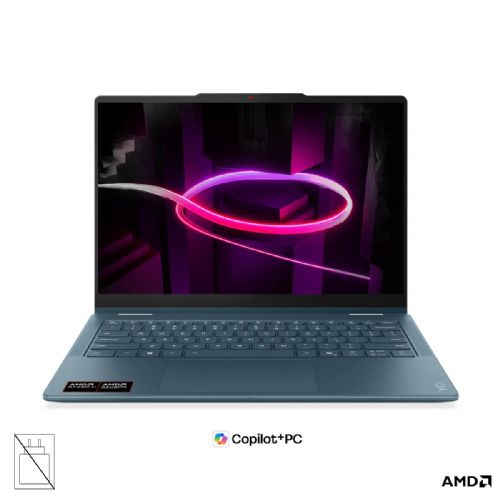 LENOVO Yoga 7 2-v-1 prenosnik, AMD Ryzen AI 7 445, 14" WUXGA OLED večdotikni zaslon, 32 GB RAM, 1 TB SSD, integrirana grafika (UMA), Windows 11 Home, barva tidal teal, 2-letna garancija, brez napajalnika