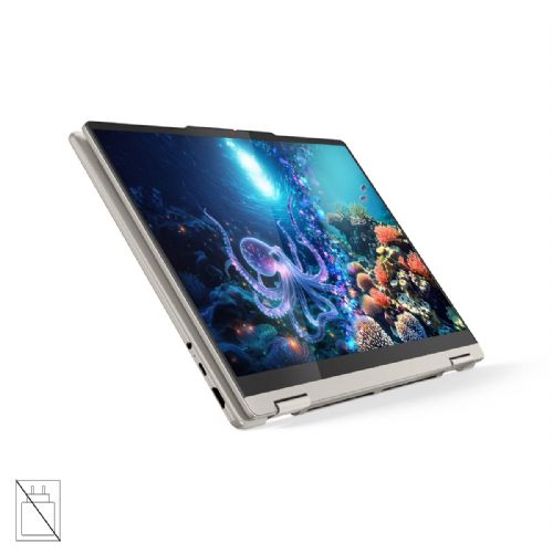Prenosnik LENOVO Yoga 7 2-v-1 AMD Ryzen AI 7 350, 14'' WUXGA OLED zaslonom (MT), 32 GB RAM, 1 TB SSD, integrirano grafiko (UMA), Windows 11 Home, barva Seashell, 3-letna garancija, brez napajalnika