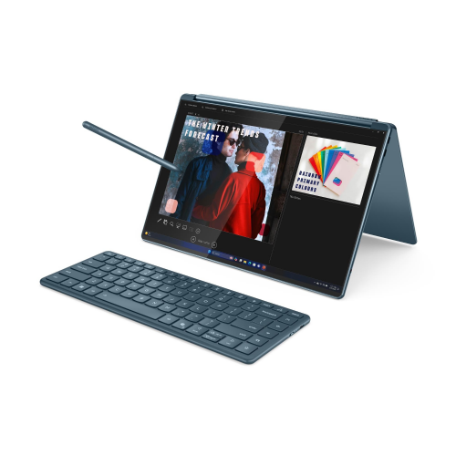 Prenosnik Lenovo Yoga Book 9 Intel Ultra 7-255H/32GB/SSD 1TB NVMe/2x 33,8 cm (13,3") 2.8K OLED 120Hz MT/UMA/Win11Home, Tidal Teal (83KJ0008RM)