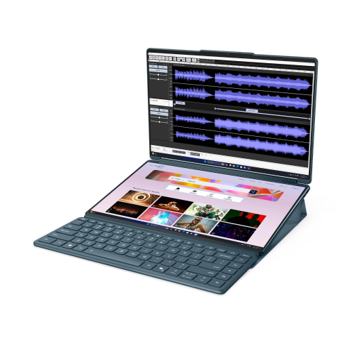 Prenosnik Lenovo Yoga Book 9 Intel Ultra 7-255H/32GB/SSD 1TB NVMe/2x 33,8 cm (13,3") 2.8K OLED 120Hz MT/UMA/Win11Home, Tidal Teal (83KJ0008RM)