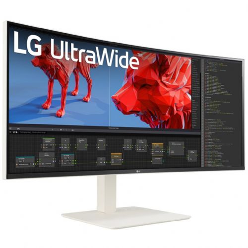 Monitor LG 38BR85QC-W 96,5 cm (38 palcev), ultraširokokotni ukrivljeni HDMI DP USB IPS 21:9