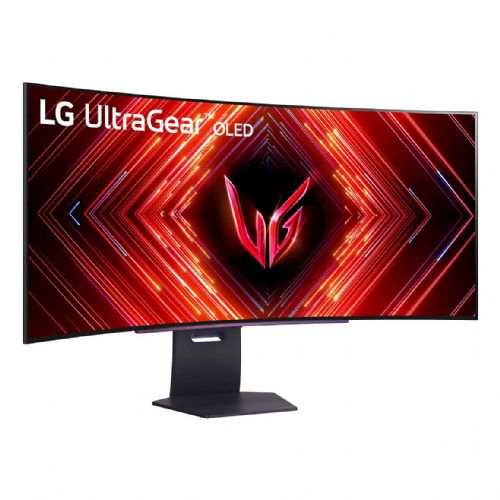Monitor LG UltraGear 45GS95QX-B, 45" ukrivljen OLED, 240 Hz, QHD 3440x1440, 0,03 ms, HDR True Black 400, G-SYNC/FreeSync