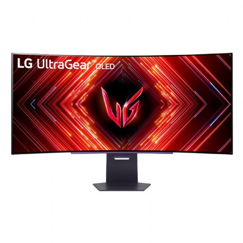 Monitor LG UltraGear 45GS95QX-B, 45" ukrivljen OLED, 240 Hz, QHD 3440x1440, 0,03 ms, HDR True Black 400, G-SYNC/FreeSync