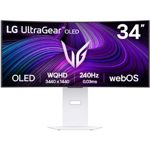 Monitor LG 34GX90SA-W 86,4cm (34") 3440 x 1440, 21:9, OLED, 275cd/m2, 1ms, srebrna