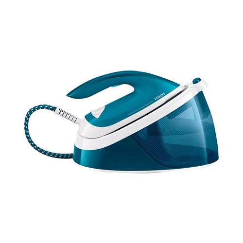 Likalna postaja Philips PerfectCare Compact Essential GC6840/20, 2400 W, 1300 ml, 120 g/min para, dodaten izbruh pare 360 g/min, zeleno-bel