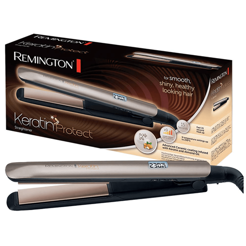 Likalnik za lase Remington Keratin Protect S8540, 11 cm, bronasto-črn