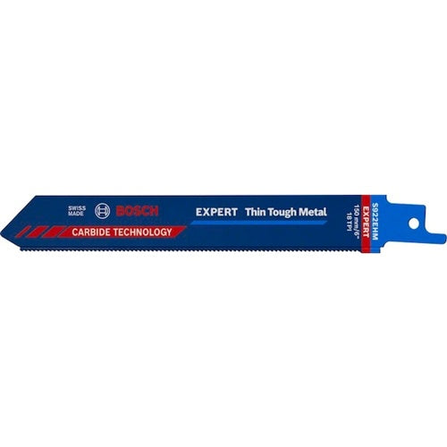 Bosch EXPERT Thin Tough Metal S 922 EHM sabre saw blade, 10 pieces (length 150 mm)