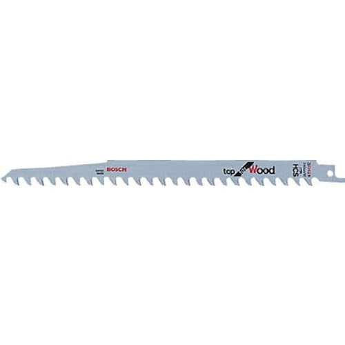 Bosch S 1542 K sabre saw blade, for rough wood, length 240 mm, HCS carbon steel, 5 pieces