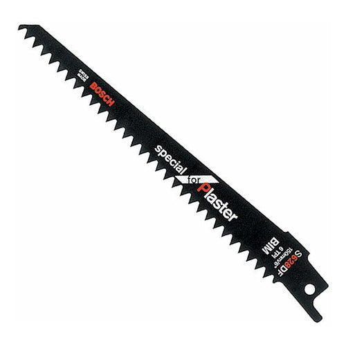 Bosch S 628 DF sabre saw blade, for plasterboard and fiber cement, length 150 mm, thickness 1.25 mm, 1/2" universal chuck, 5 pieces