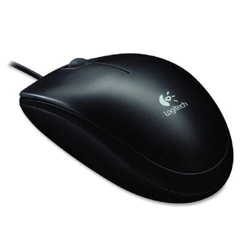 Logitech B100 optical mouse, USB, black