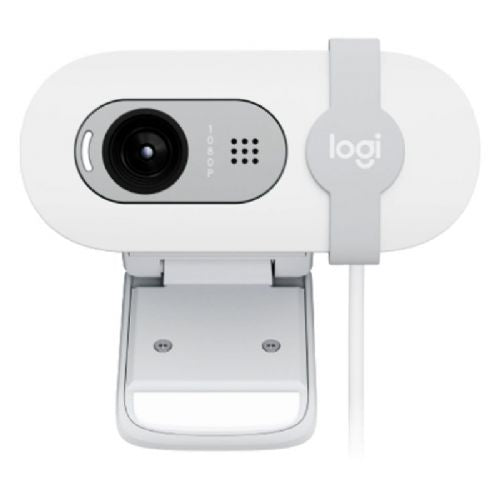 Spletna kamera Logitech Brio 100, 1080p, USB, bela