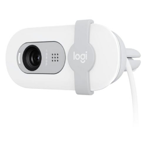 Spletna kamera Logitech Brio 100, 1080p, USB, bela
