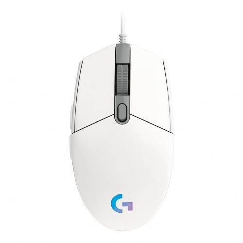 Miška Logitech G102 LIGHTSYNC - BELA - EER