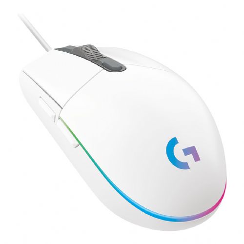Miška Logitech G102 LIGHTSYNC - BELA - EER
