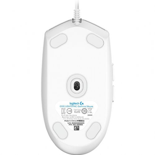 Miška Logitech G102 LIGHTSYNC - BELA - EER