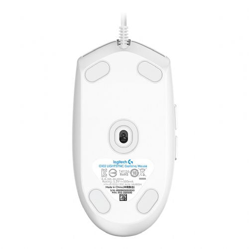 Miška Logitech G102 LIGHTSYNC - BELA - EER