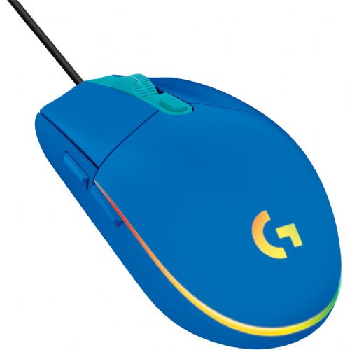 Modra igralna miška Logitech G203 LIGHTSYNC, modra