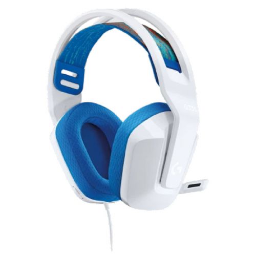 LOGITECH G335 3.5mm Gaming z mikrofonom bele slušalke