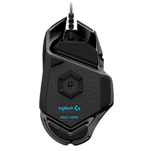Gaming miška Logitech G502 HERO, žična, HERO 25K senzor, 25.600 DPI, LIGHTSYNC RGB, črna