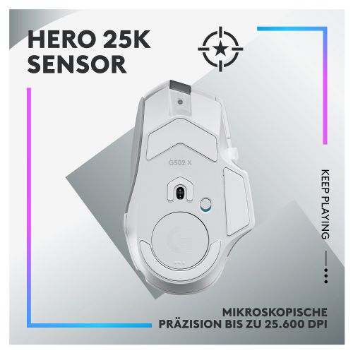 Miška Logitech G502 X PLUS - BELA/PREMIUM - EER2