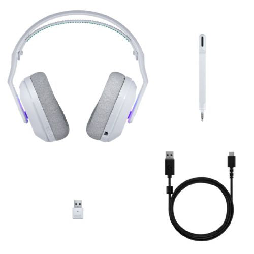 Slušalke LOGITECH G522 Wireless LightSpeed Gaming RGB z mikrofonom bele