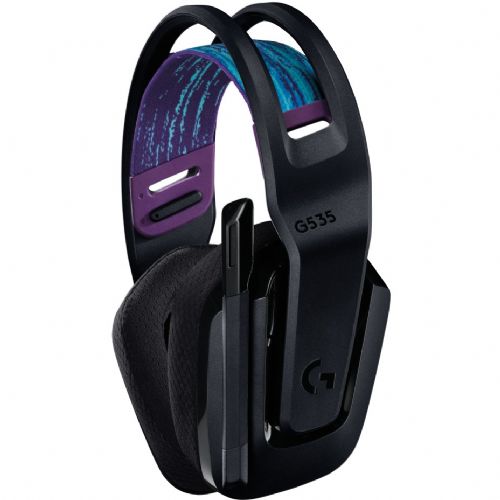 Slušalke LOGITECH G G535 LIGHTSPEED Brezžične igralne slušalke Slušalke polne velikosti LIGHTSPEED brezžične črne Discord Certified
