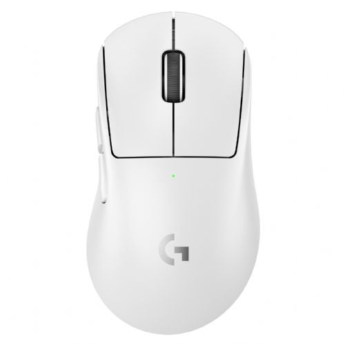 Miška Logitech G PRO X SUPERLIGHT 2 DEX - ergonomska - za desničarje - optična - 5 gumbov - brezžična. Žična - 2,4 GHz. USB - bela