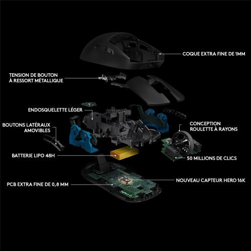 Miška Logitech G PRO LIGHTSPEED gaming črna