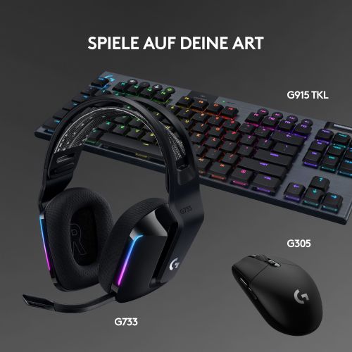 Slušalke Logitech Lightspeed G733 črne