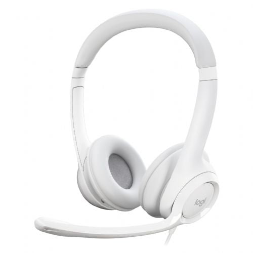 Slušalke LOGITECH H390 za ušesne žične USB-A umazano bele barve