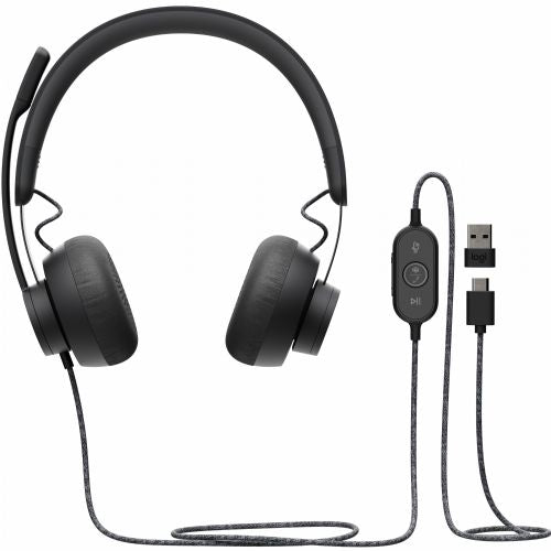 Logitech Headset Zone Wired MSFT Teams on Ear USB-C Grey
